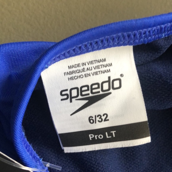 Speedo Pro LT Blue One Piece - Picture 5 of 5